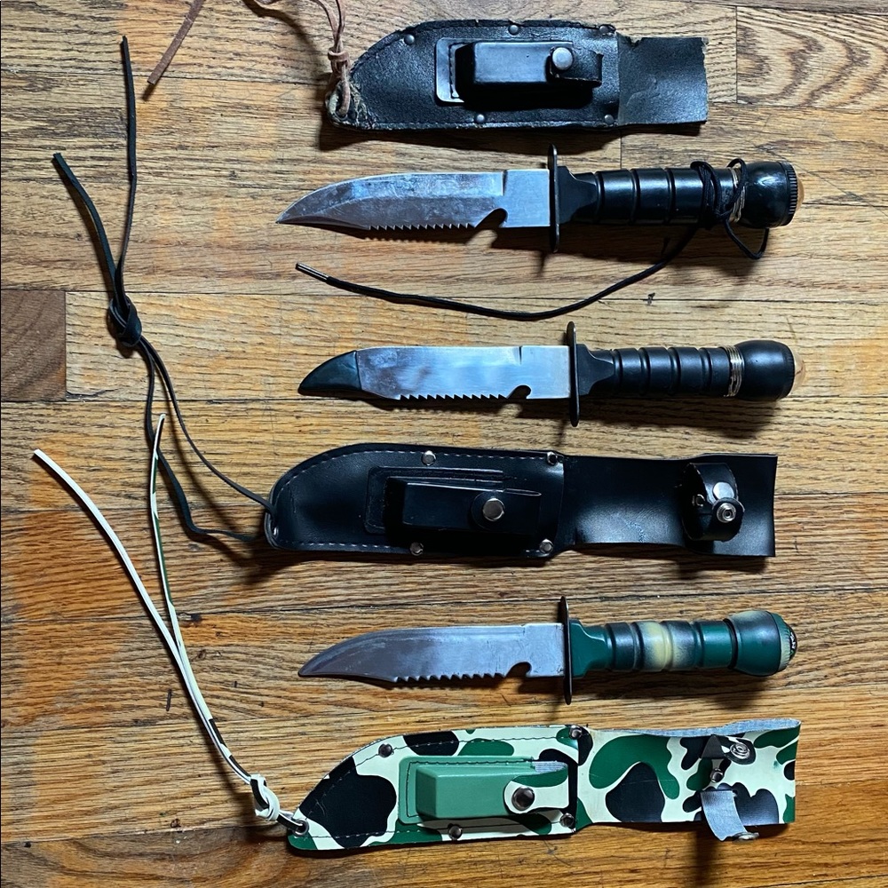 Three Knifes 420 Stainless Steel Compasses